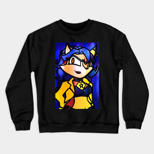 Carmelita Fox Crewneck Sweatshirt by ScribbleSketchScoo
